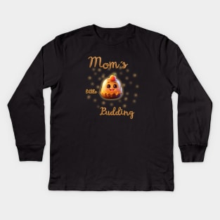 Mom´s little pudding Kids Long Sleeve T-Shirt